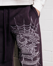 PURPLE SPIDER SWEATPANTS