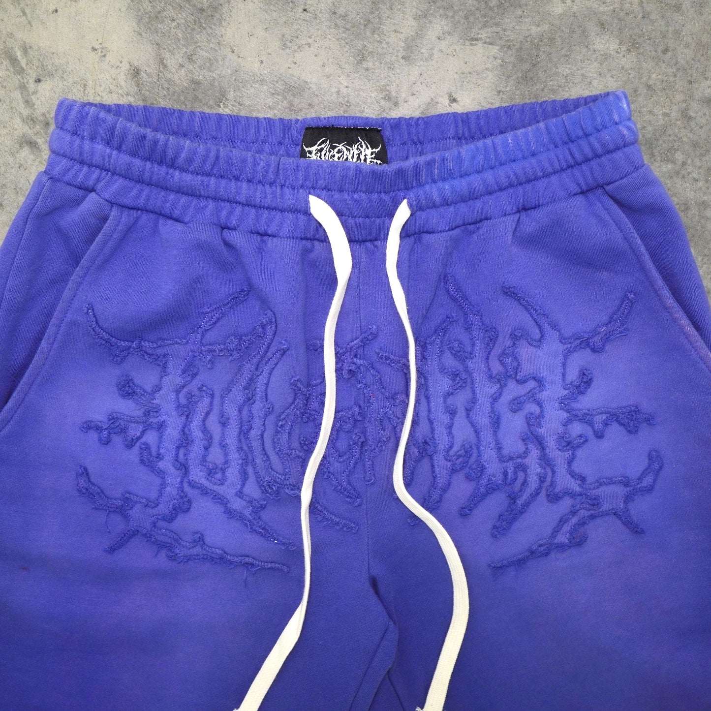 ACID WASH SHORTS (BLUE)