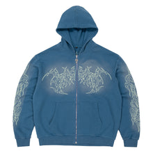 ACID WASH HOODIE (TURQUOISE)