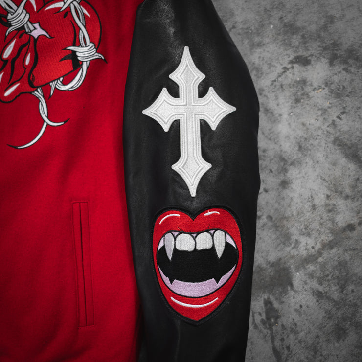 RED VARSITY JACKET