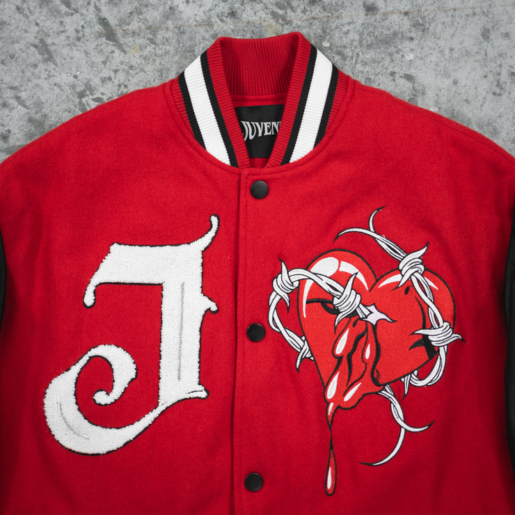 RED VARSITY JACKET