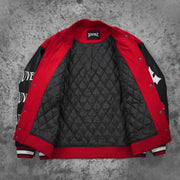 RED VARSITY JACKET
