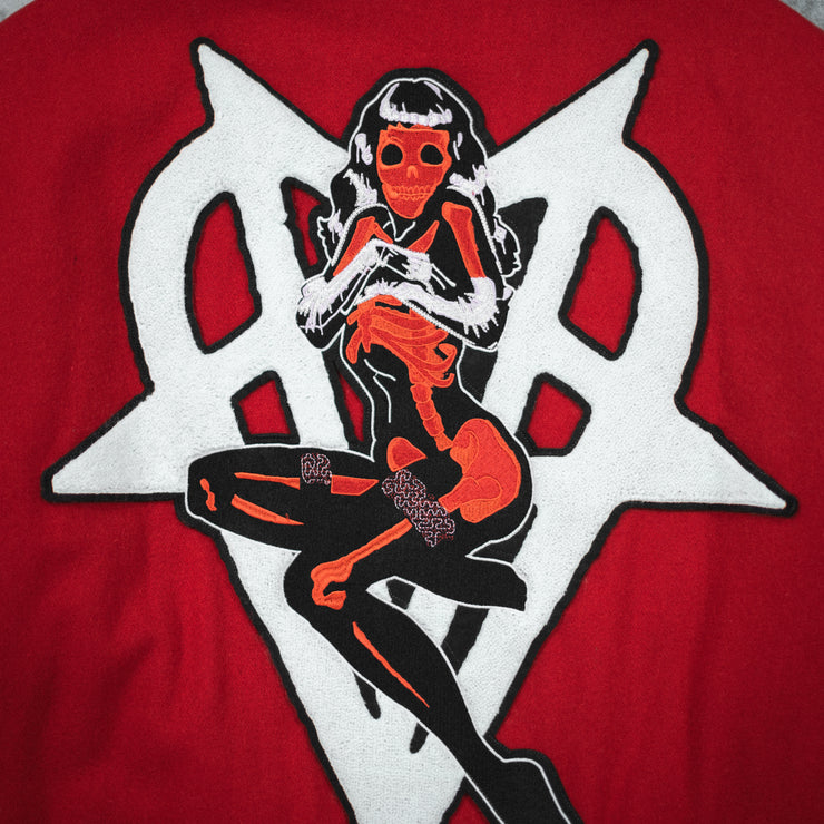 RED VARSITY JACKET