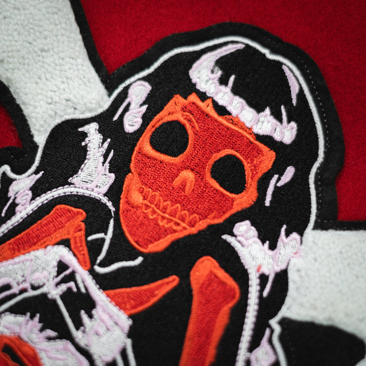 RED VARSITY JACKET