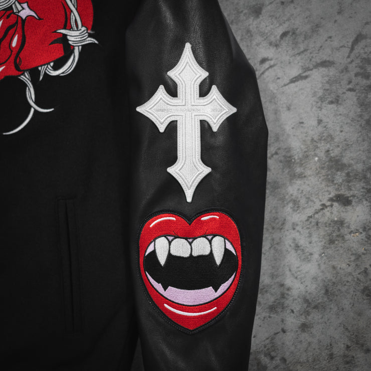 BLACK VARSITY JACKET