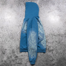 ACID WASH HOODIE (TURQUOISE)