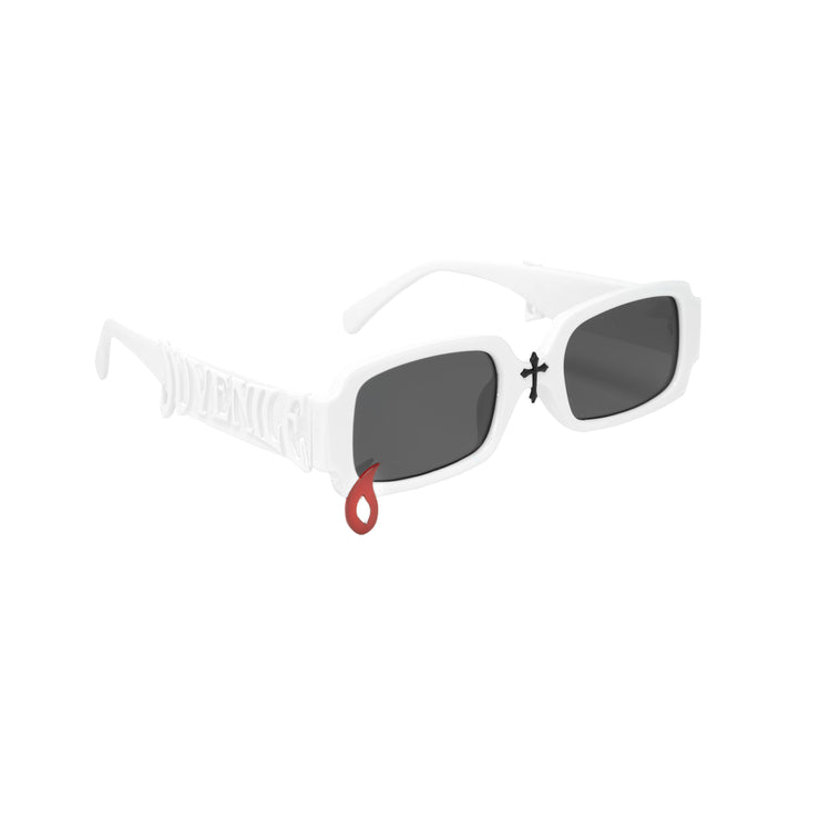 BLOOD DROP GLASSES (WHITE)