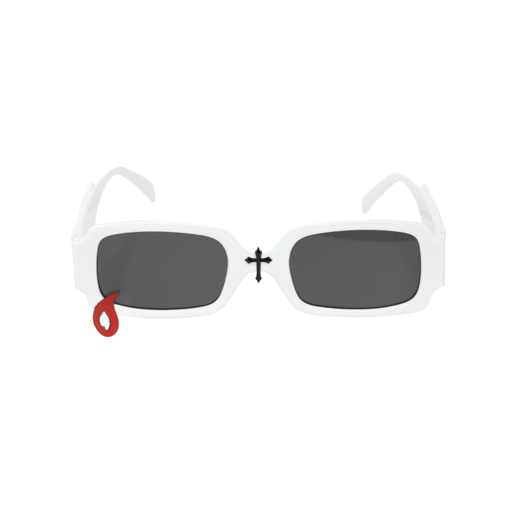 BLOOD DROP GLASSES (WHITE)